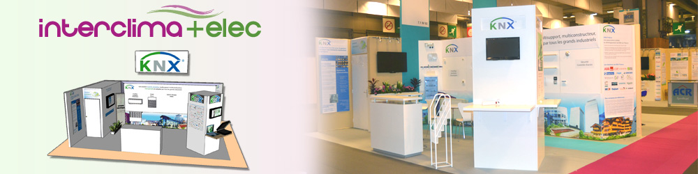 Stand KNX sur salon Interclima+elec